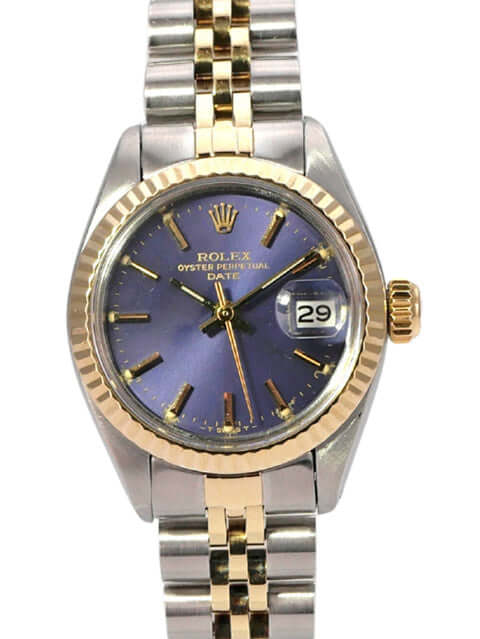 Rolex Datejust 26 Edelstahl Gelbgold Ref. 6917 Purple