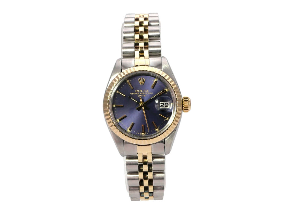 Rolex Datejust 26 Edelstahl Gelbgold Ref. 6917 Purple