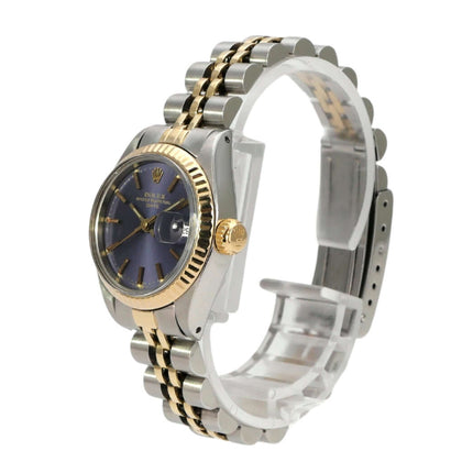 Rolex Datejust 26 Stainless Steel Yellow Gold Ref. 6917 Purple