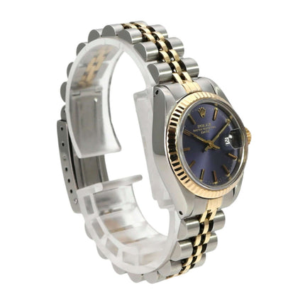 Rolex Datejust 26 Stainless Steel Yellow Gold Ref. 6917 Purple