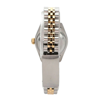 Rolex Datejust 26 Edelstahl Gelbgold 69173 Champagner Diamant Jubile-Band Seitenansicht