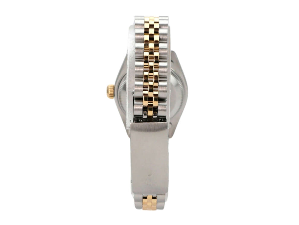 Rolex Datejust 26 Edelstahl Gelbgold 69173 Champagner Diamant Jubile-Band Seitenansicht