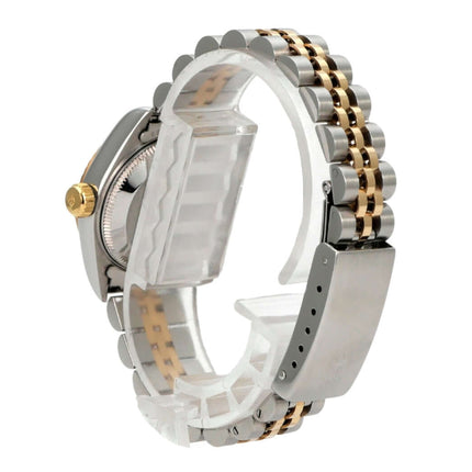Rolex Datejust 26 Edelstahl Gelbgold 69173 Schwarz Big Diamant Jubile-Band, Seitenansicht