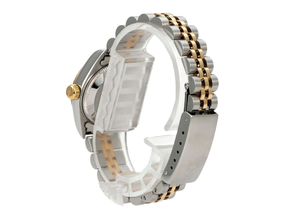 Rolex Datejust 26 Edelstahl Gelbgold 69173 Schwarz Big Diamant Jubile-Band, Seitenansicht
