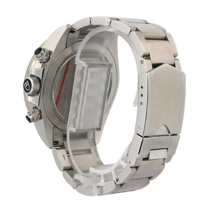 Rückansicht der Tudor Heritage Chrono 70330N-0001 Armbanduhrenstahl mit Sicherheitsfaltschließe