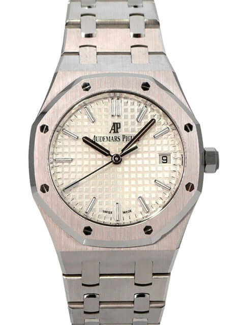 Audemars Piguet Royal Oak Offshore 77350ST.OO.1261ST.01 in Edelstahl mit silberfarbenem Zifferblatt und Datumsanzeige