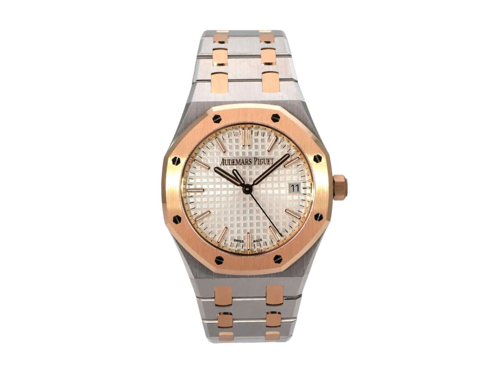 Audemars Piguet Royal Oak 50 Jahre Edition 77450SR.OO.1361SR.01, Edelstahl und Roségold, automatisches Uhrwerk.