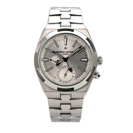 Vacheron Constantin Overseas Dual Time Ref. 7900V-110A-B333, Edelstahl-Uhr mit silbernem Zifferblatt und Automatikwerk