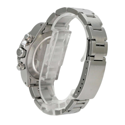 Tudor Prince Oysterdate Big Block Chronograph 79160 mit polierter Edelstahl-Lünette und robustem Band.