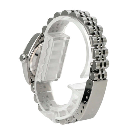 Rolex Datejust 26 Ref. 79174 Pink Dia Jubile-Band Edelstahlgehäuse und Jubile-Band von der Seite