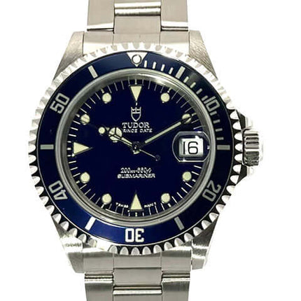 Tudor Submariner Blue 79190 mit Edelstahl-Gehäuse, blauem Zifferblatt und Edelstahlband, poliert und satiniert, Automatik-Armbanduhr