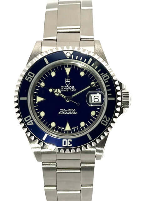 Tudor Submariner Blue 79190 mit Edelstahl-Gehäuse, blauem Zifferblatt und Edelstahlband, poliert und satiniert, Automatik-Armbanduhr