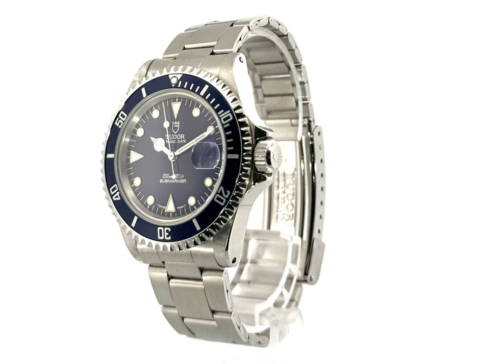 Tudor Submariner Blue 79190 Edelstahlgehäuse 40 mm, blaue Lünette und Zifferblatt, Leuchtindizes und Sicherheitsfaltschließe