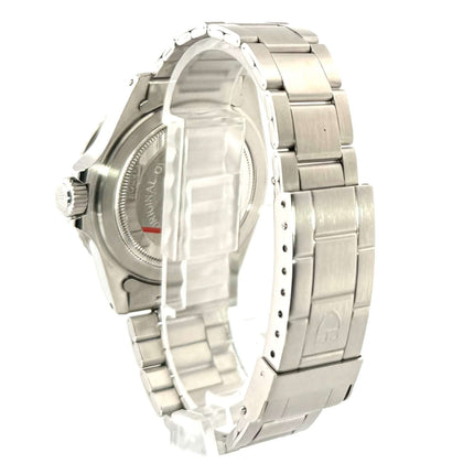 Rückseite des Tudor Submariner Blue 79190 mit Edelstahlband und Sicherheitsfaltschließe.