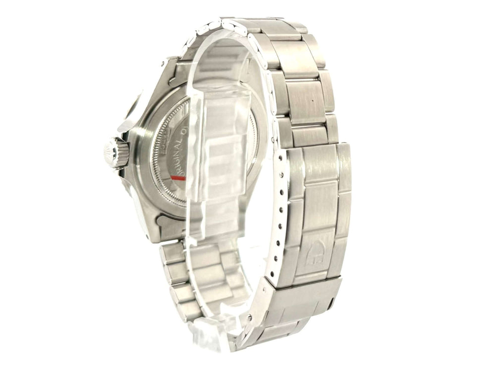 Rückseite des Tudor Submariner Blue 79190 mit Edelstahlband und Sicherheitsfaltschließe.