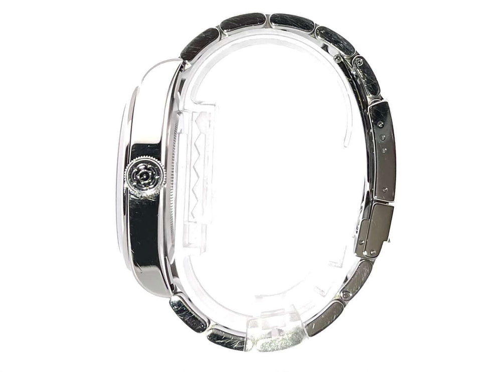 Seitenansicht der Tudor Black Bay 41 Ref. 79540 Edelstahlgehäuse und -armband