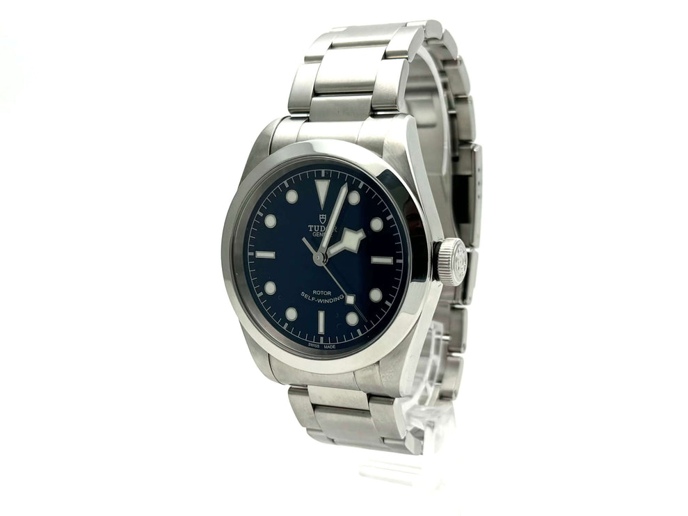Tudor Heritage Black Bay 41 Ref. 79540-0004, Edelstahlgehäuse, 41 mm Durchmesser, blaue Zifferblatt, Edelstahlarmband, Automatikuhr, Saphirglas.