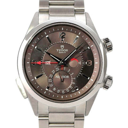 Tudor Heritage Advisor 79620TC mit Edelstahlband und braunem Zifferblatt
