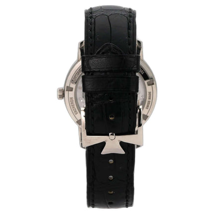 Vacheron Constantin Traditionnelle 82172/000G-9383 Rückseite, Weißgold, schwarzes Lederband, Genfer Punze