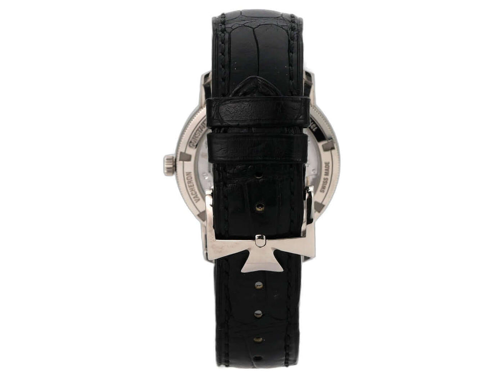 Vacheron Constantin Traditionnelle 82172/000G-9383 Rückseite, Weißgold, schwarzes Lederband, Genfer Punze