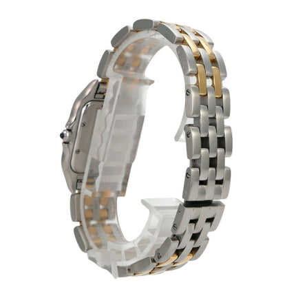 Cartier Panthere Midsize Edelstahl Gelbgold 83083242 Armband aus Edelstahl und Gelbgold seitlich präsentiert.