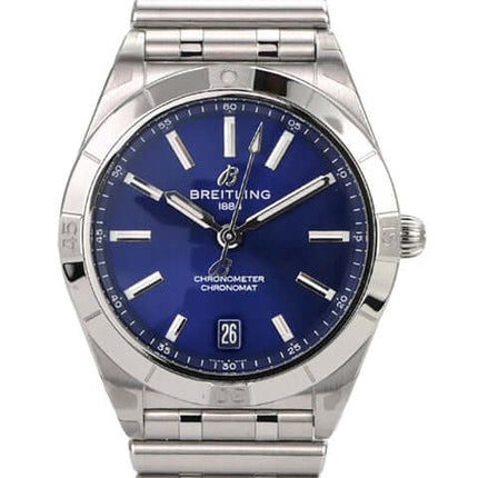 Breitling Chronomat Automatic 36 Blau A10380101C1A1, Edelstahl, blaues Zifferblatt, Chronometer, Datum, Automatik