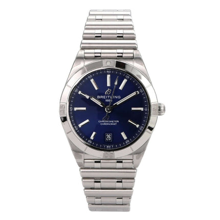 Breitling Chronomat Automatic 36 Blau A10380101C1A1 Edelstahlarmband mit blauem Zifferblatt und Datum