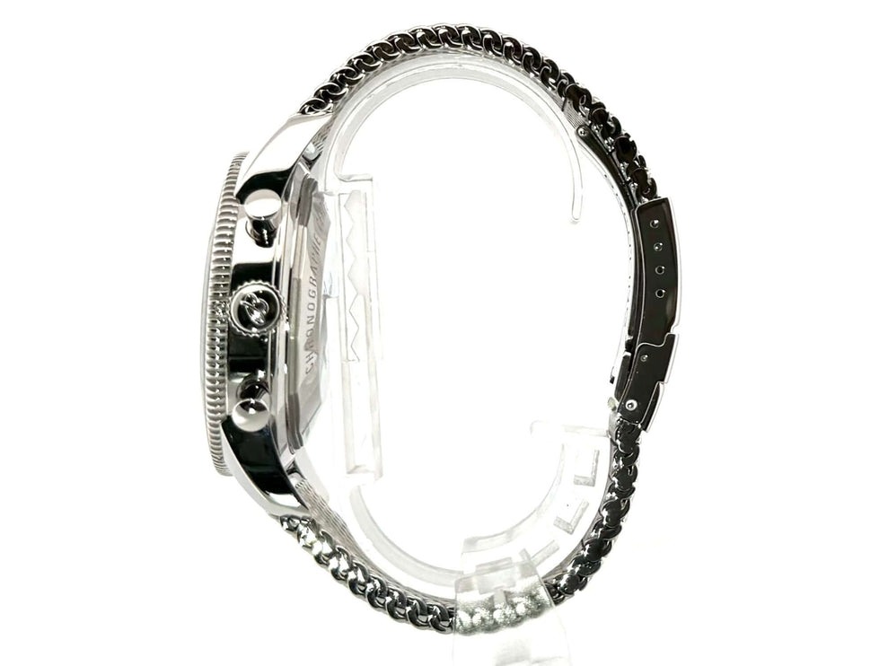 Breitling Superocean Heritage II Chronograph A1331212.BF78.152A Seitenansicht mit Edelstahl und schwarzem Keramikgehäuse und Metallarmband