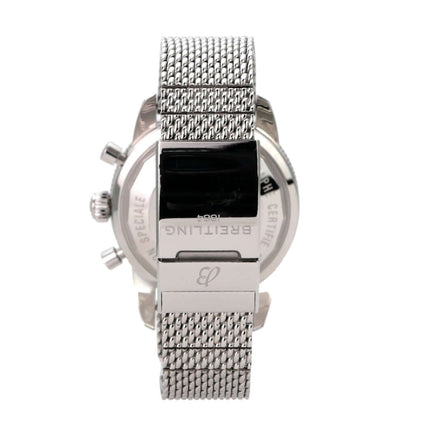 Breitling Superocean Heritage II Chronograph 44 A13313161C1S1 Rückansicht mit Edelstahlband und Faltschließe