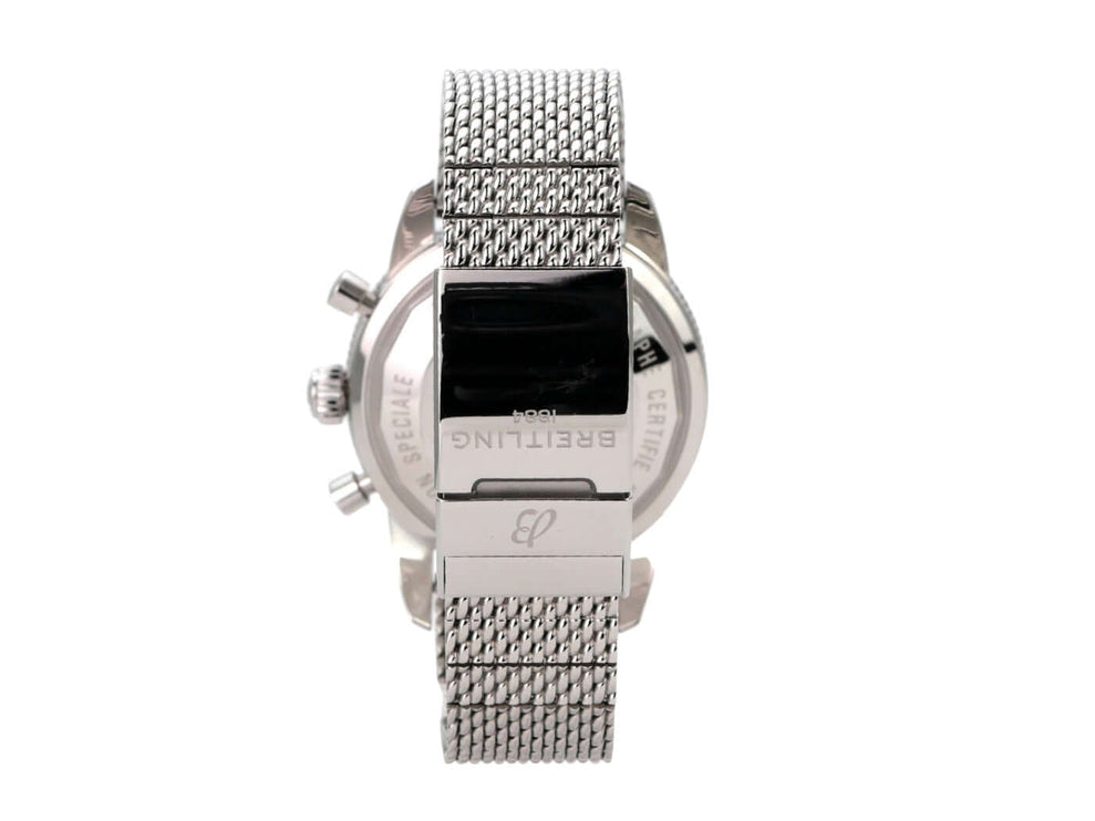 Breitling Superocean Heritage II Chronograph 44 A13313161C1S1 Rückansicht mit Edelstahlband und Faltschließe