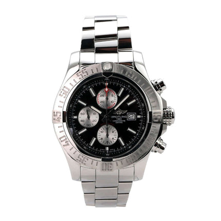 Breitling Super Avenger II Chronograph A1337111.BC29 mit Edelstahlgehäuse und schwarzem Zifferblatt