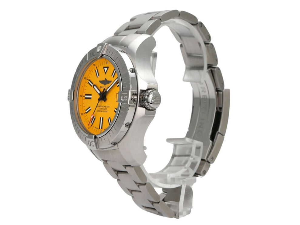 Breitling Avenger Automatic 45 Seawolf Gelb A17319101I1A1 mit gelbem Zifferblatt und Edelstahlgehäuse