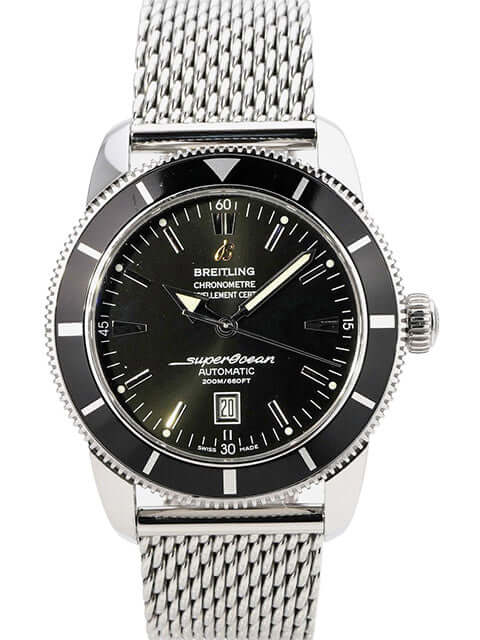 Breitling Superocean Heritage 46 A1732024.B868.152A - schwarze Taucheruhr mit Edelstahlarmband und Automatik