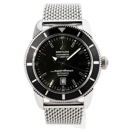 Breitling Superocean Heritage 46 A1732024.B868.152A schwarze Taucheruhr mit Edelstahlarmband und Automatik