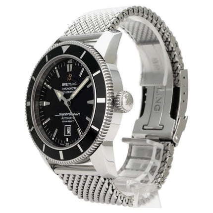 Breitling Superocean Heritage 46 A1732024.B868.152A, Edelstahl Uhr mit schwarzem Zifferblatt und Stahlarmband