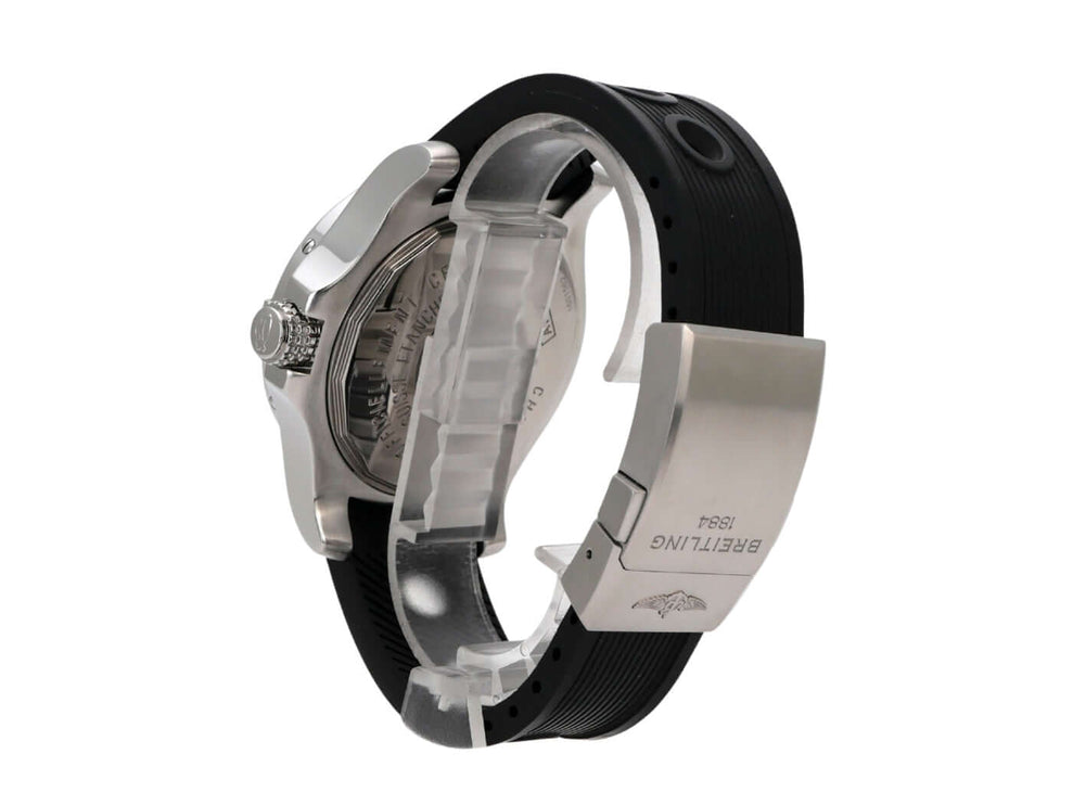 Breitling Avenger II Seawolf A1733110.I519.153S.A20DSA.2 mit schwarzem Diver Pro III Kautschuk Armband und Faltschließe.