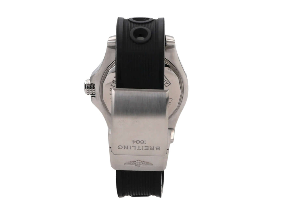 Breitling Avenger II Seawolf A1733110.I519.153S.A20DSA.2 mit schwarzem Diver Pro III Kautschuk Armband und Edelstahlgehäuse.