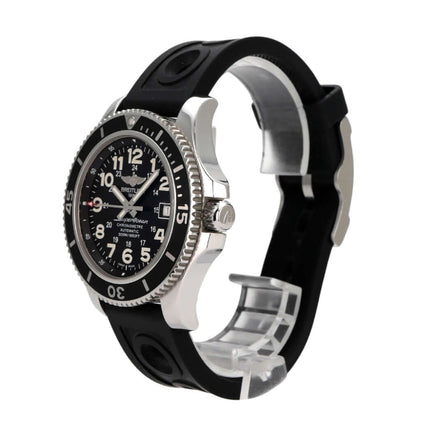 Breitling Superocean II 42 A17365C9/BD67 Uhr mit schwarz Kautschukband und Edelstahlgehäuse