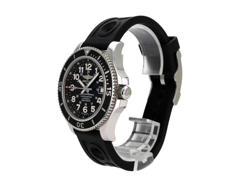 Breitling Superocean II 42 A17365C9/BD67 Uhr mit schwarz Kautschukband und Edelstahlgehäuse