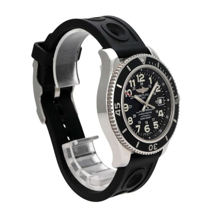 Breitling Superocean II 42 A17365C9/BD67 Uhr mit schwarzem Kautschukband und Edelstahlgehäuse