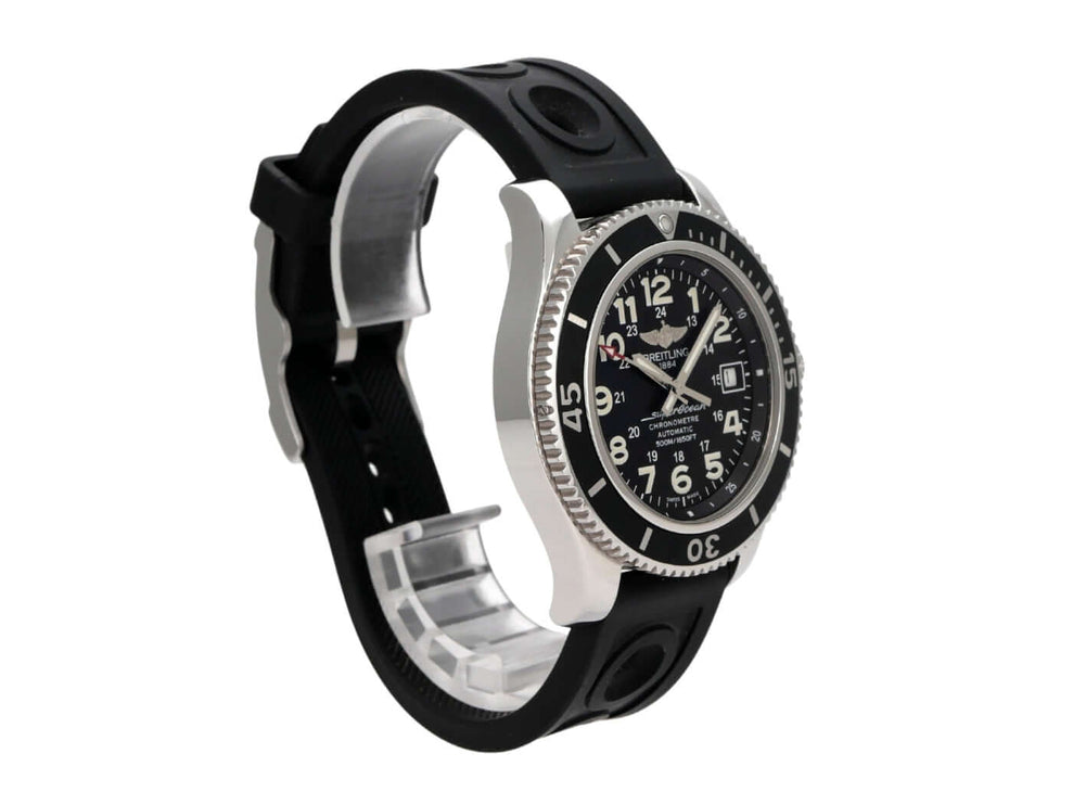 Breitling Superocean II 42 A17365C9/BD67 Uhr mit schwarzem Kautschukband und Edelstahlgehäuse