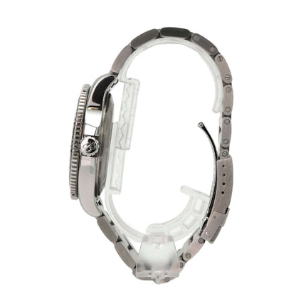 Breitling Superocean Automatic 44 Gelb A17367021I1A1 seitliche Ansicht der Uhr mit Edelstahlarmband