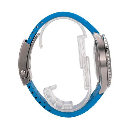 Breitling Superocean Automatic 44 A17376211L2S2 mit türkisfarbenem Kautschukband und poliertem Edelstahlgehäuse