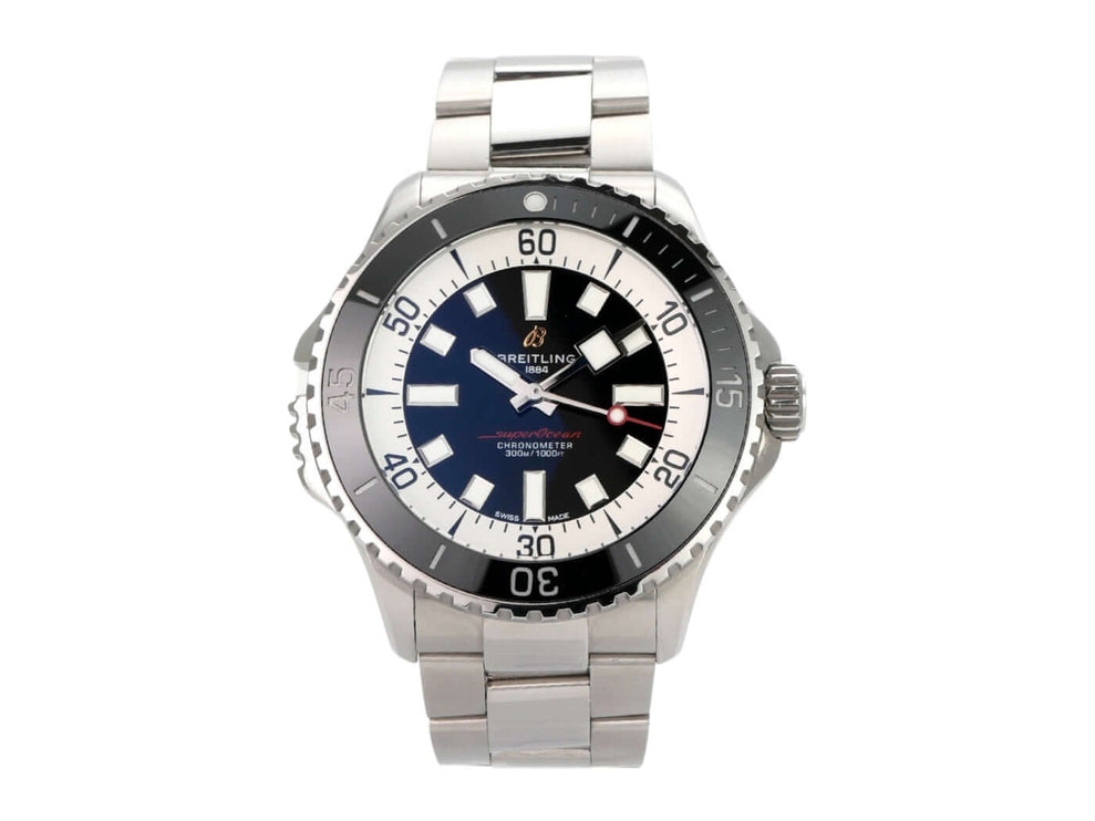 Breitling Superocean Automatic 46 Uhr A17378211B1A1 mit Edelstahlgehäuse und schwarzem Zifferblatt