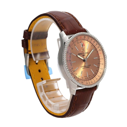 Breitling Navitimer Automatic 35 A17395201K1P1 mit Kupferfarbenem Zifferblatt und braunem Krokolederband