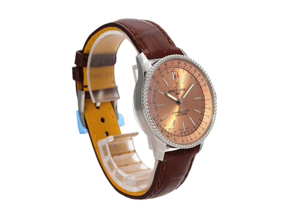 Breitling Navitimer Automatic 35 A17395201K1P1 mit Kupferfarbenem Zifferblatt und braunem Krokolederband