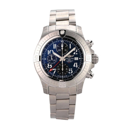 Breitling Avenger Chronograph GMT 45 A24315101C1A1 mit blauem Zifferblatt und Edelstahlband