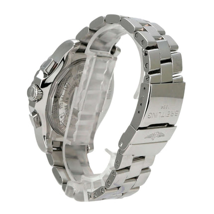 Breitling Skyracer Chronograph Ref. A27362, Edelstahl-Chronograph mit silbernem Zifferblatt und Armband
