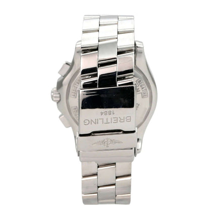 Breitling Skyracer Chronograph Ref. A27362 Edelstahlarmband und Gehäuse, Rückseite mit Faltschließe