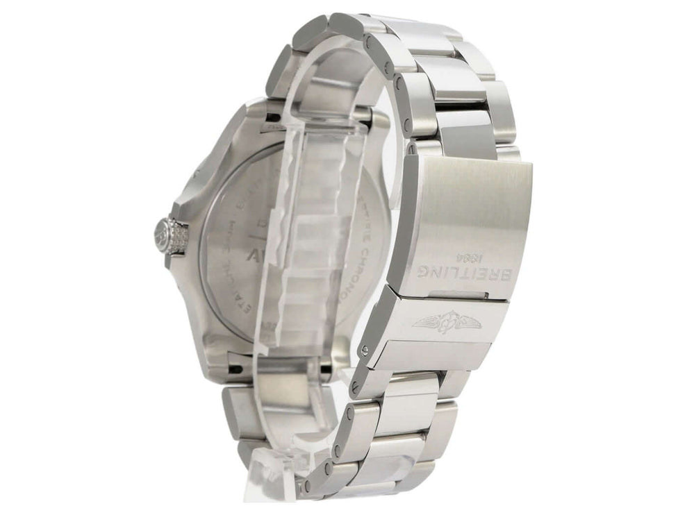 Breitling Avenger Automatic GMT 43 A32397101A1A1 Edelstahlarmband, Rückseite, poliert